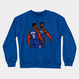 Russell Westbrook and Paul George - NBA Oklahoma City Thunder Crewneck Sweatshirt